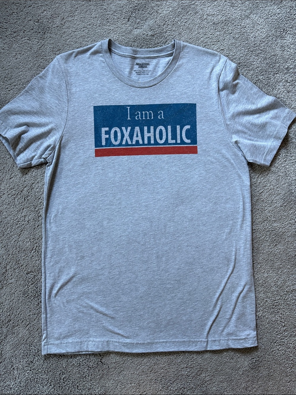 Foxaholic Graphic Tee - Light Gray